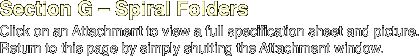 Spiral Folder Attachments